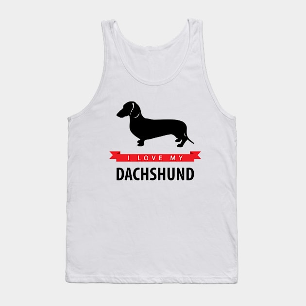 I Love My Dachshund Tank Top by millersye